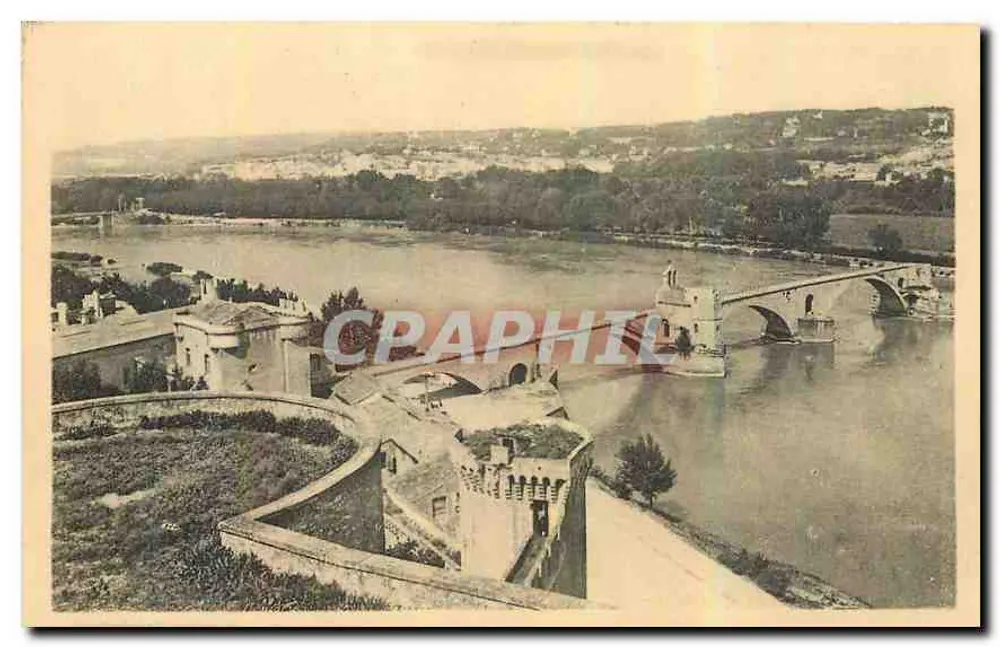 Le Pont Saint-Bénézet et la vallée du Rhône — Avignon, ND - Recto