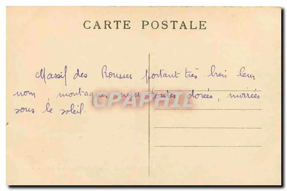 Dauphiné — Lac Blanc des Rousses und die Petites Rousses — E.R. n°657 - Rückseite