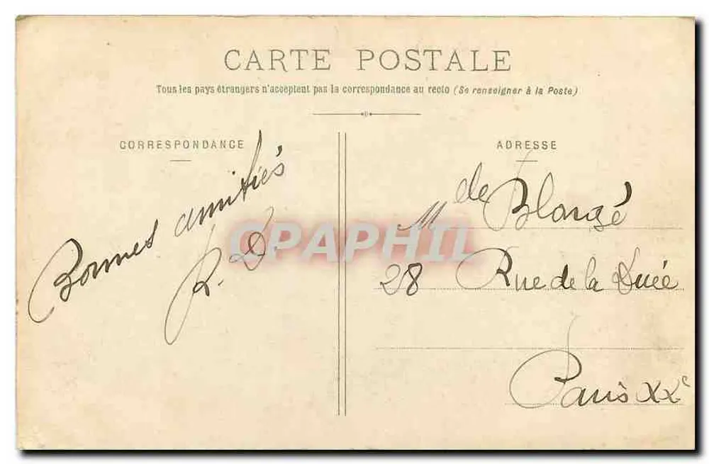 Versailles - Vista geral do Castelo — Morrel, editor, n° 167 - Verso