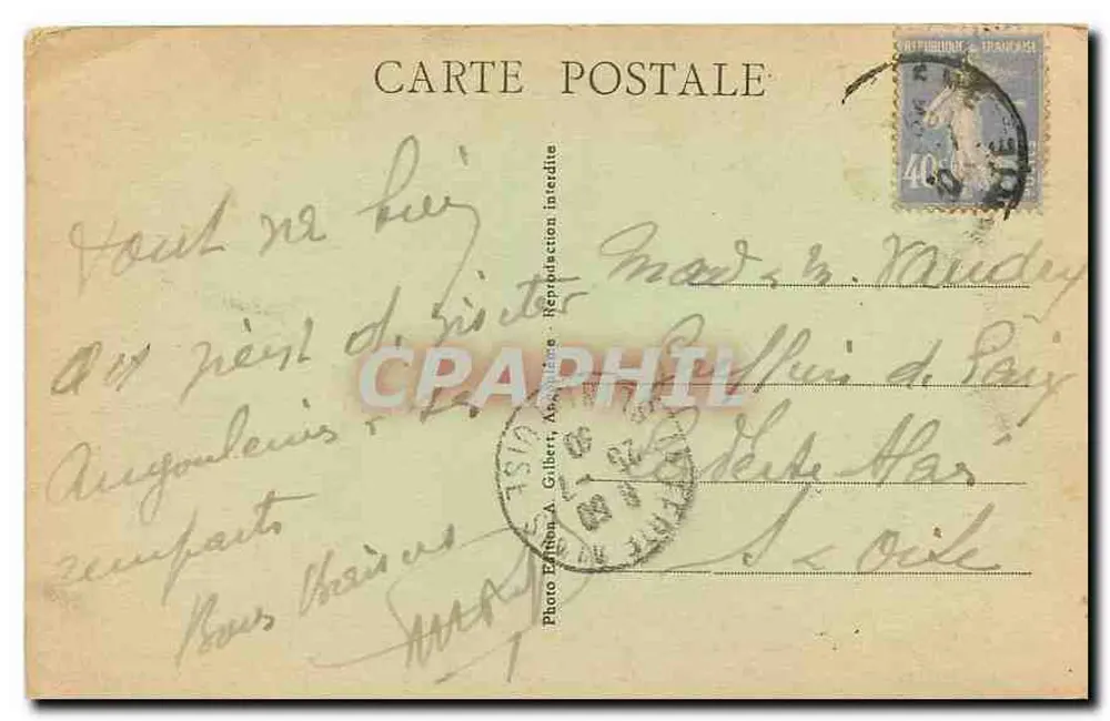 Angoulême — Hôtel de Ville — A.G.A. - 521 - Reverso