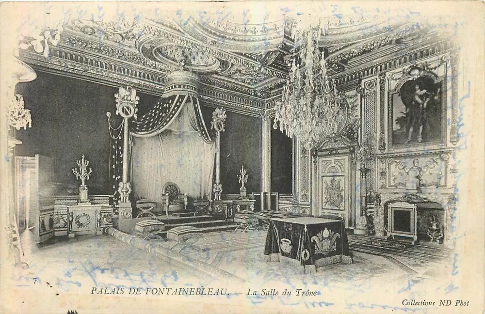 Palais de Fontainebleau — La Salle du Trône — Collections ND Phot - Recto