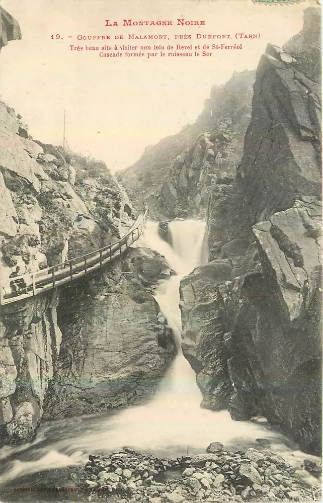 Schwarze Berg — Gouffre de Malamort, nahe Durfort (Tarn) — Service des Postes de l'Ancien Régime - Vorderseite
