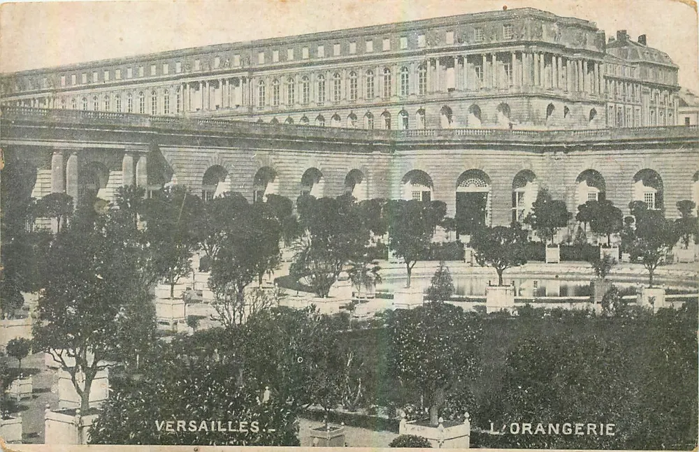 Versailles — A Orangerie — editor não identificado, n° de série 9 - Frente