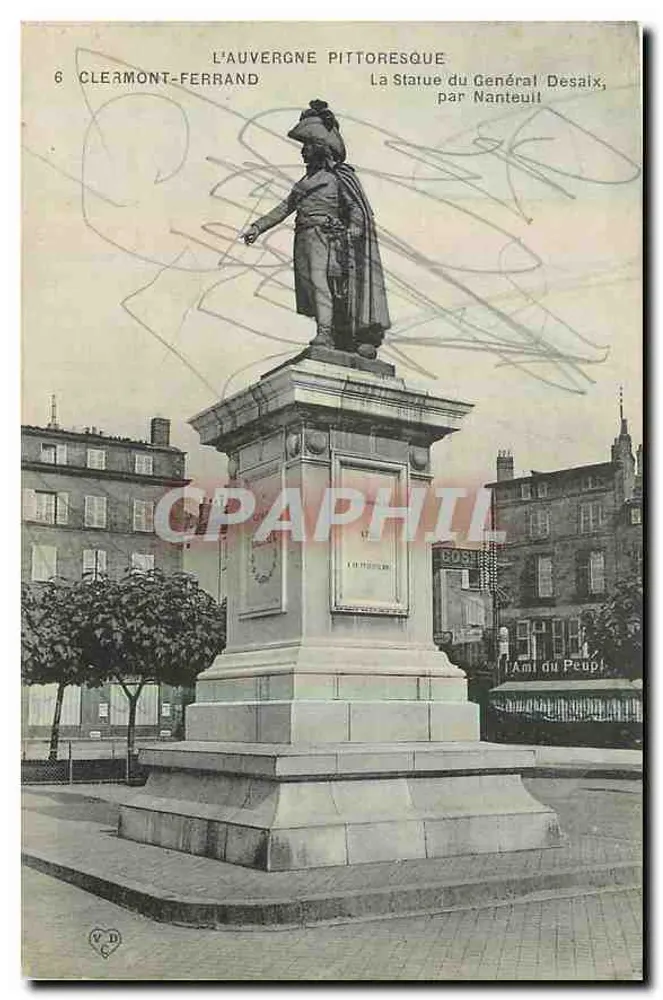 Clermont-Ferrand — Statue des Generals Desaix von Nanteuil — Verlag L'Auvergne Pittoresque, Nr. 6 - Vorderseite