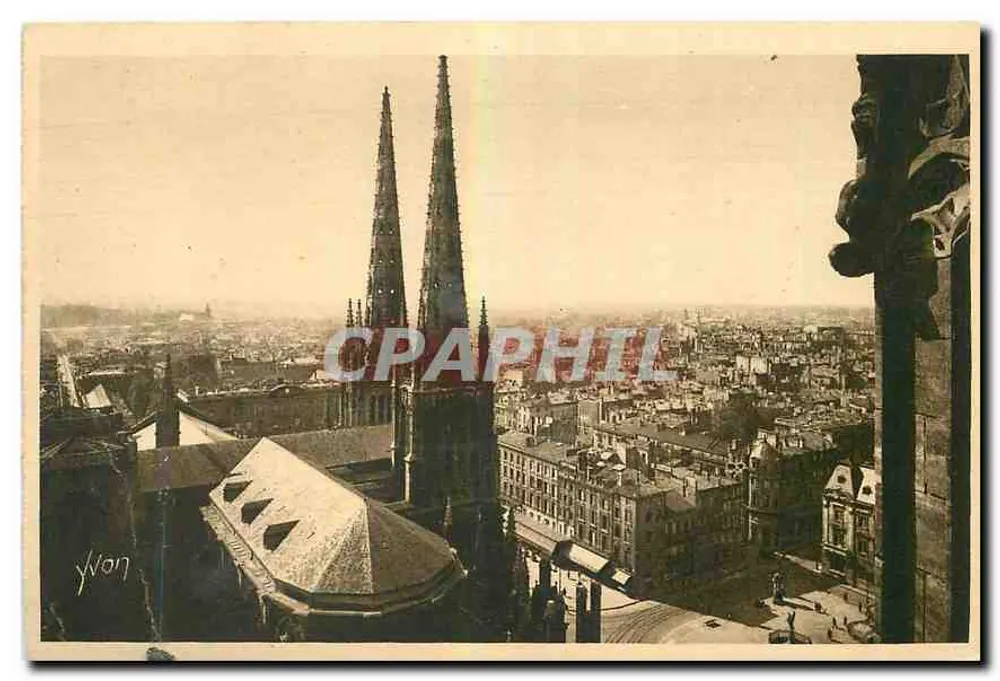 Vista aérea da catedral de Bordeaux — editor Yvon, n°19 - Frente