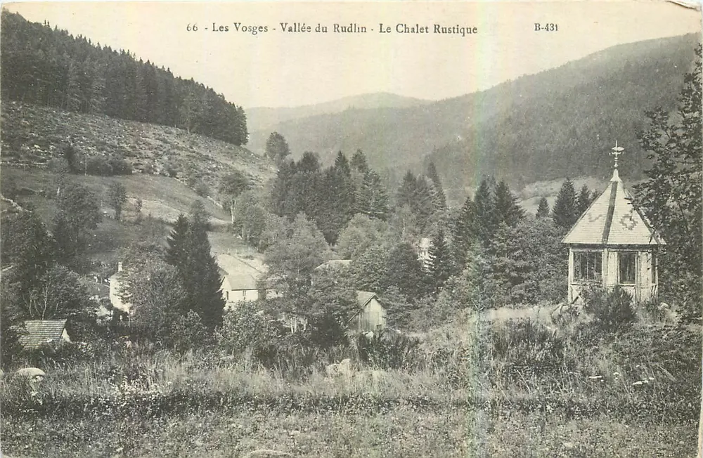Les Vosges - Vallée do Rudlin - O Chalet Rustique — B-431 - Frente