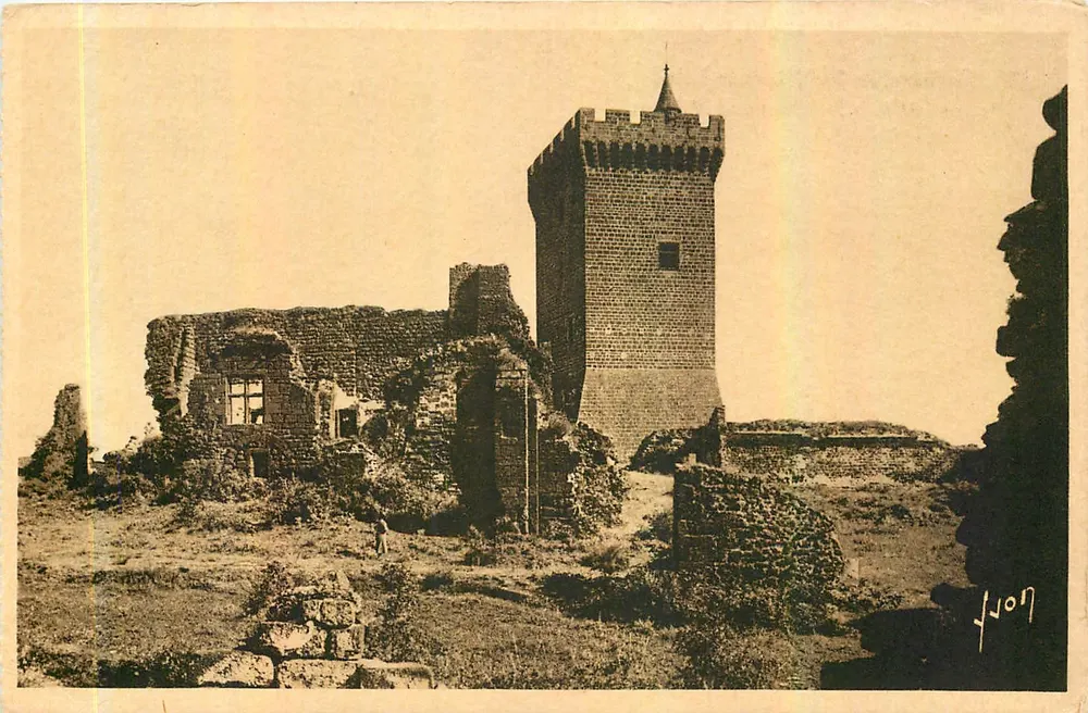 Ruinen von Polignac — Bergfried des 14. Jahrhunderts — Kunstausgaben AVON - Vorderseite