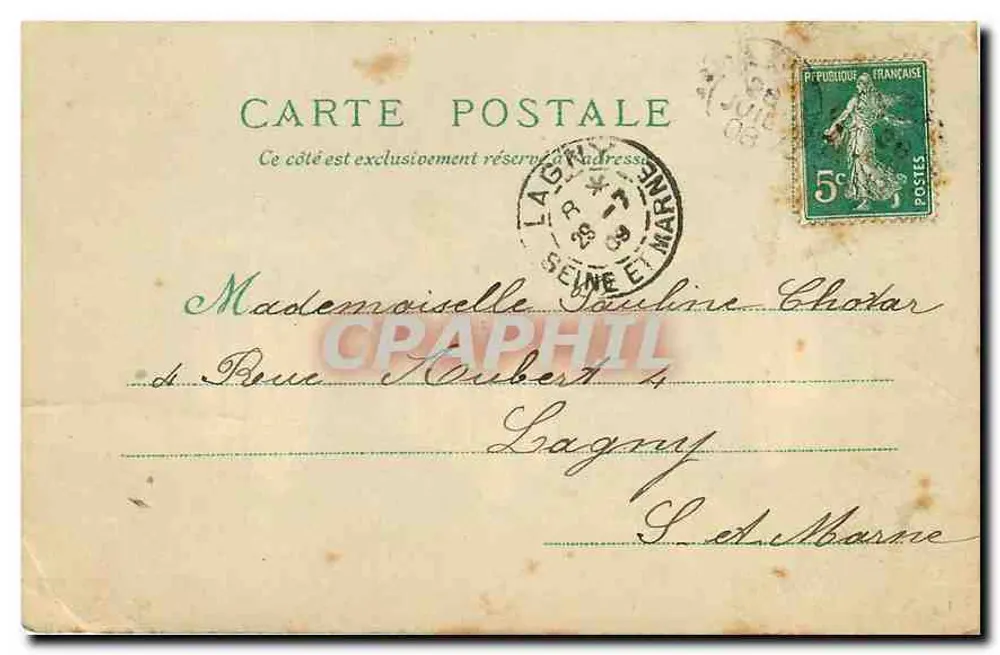 Versailles, o Bassin d'Apollon — editor Météor, Bréville, n° 8837 - Verso