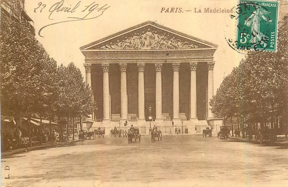 PARIS. — A Madeleine — Editor L.D. número da série não visível - Frente