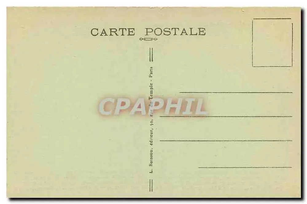 Paris — Basílica do Sagrado Coração — L. Boisson, editor, Paris - Verso