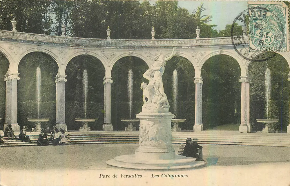 Parque de Versailles — As Colunatas — A. Bourdier, imp.-edit., Versailles - Frente