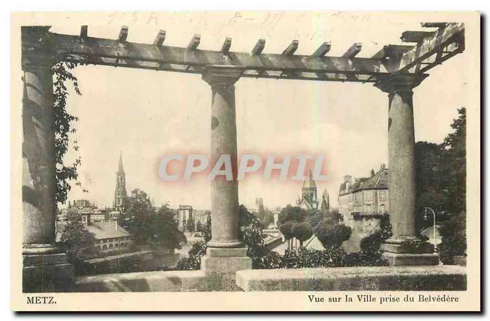 Metz — Ansicht der Stadt vom Belvedere - Vorderseite