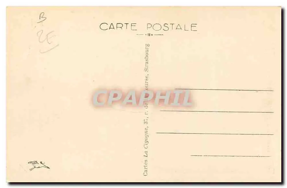 Metz — Vista Geral — Cartas La Clignote, Strasbourg - Verso