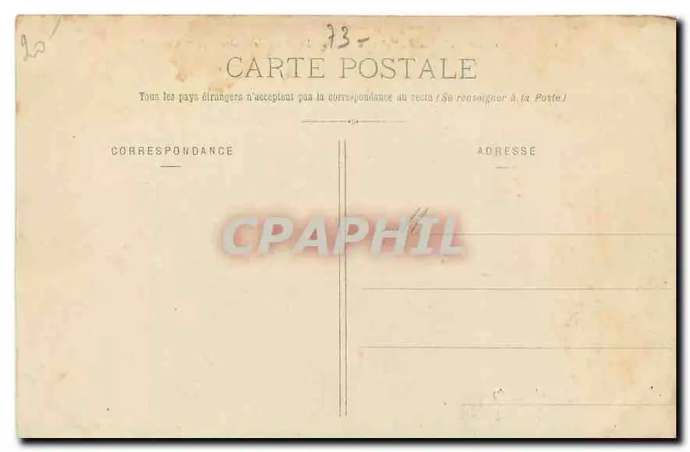 Um Aix-les-Bains - Plateau du Revard - Das Observatorium (1545m Höhe) - Verlag: E. REMAUX & Cie, Verlag, Chambéry - Rückseite