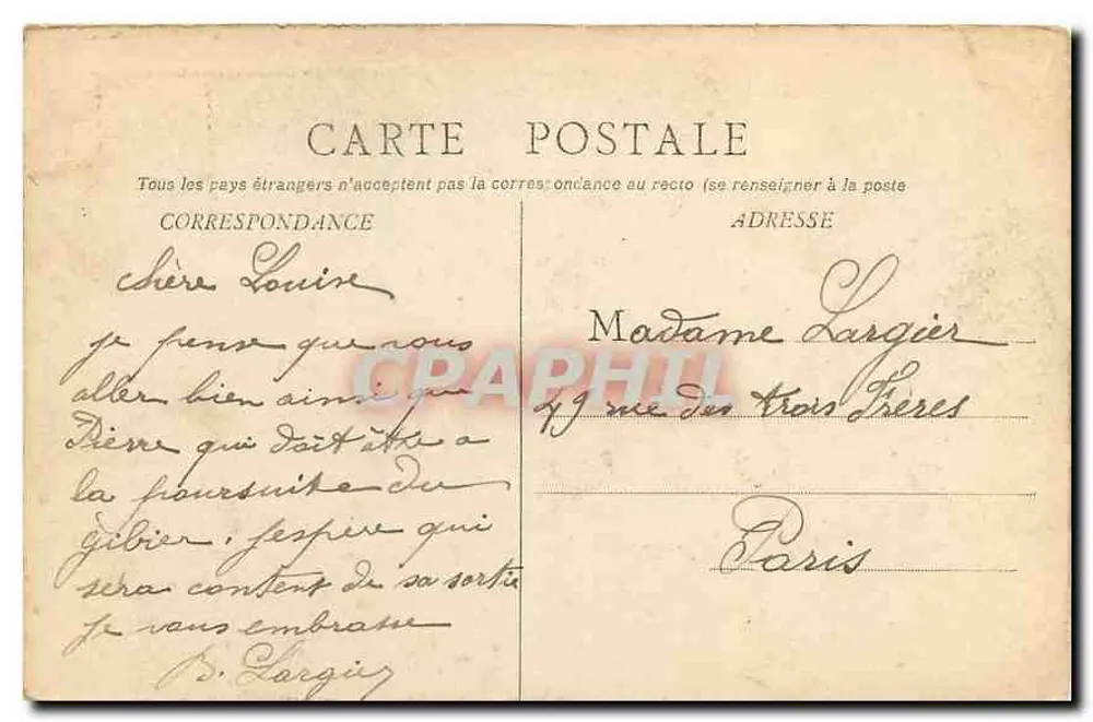 Castelo dos MELAYS (Neuzy) — Coleção dos Castelos do Allier, Fototipia Bourgeois Frères — n°83 - Verso