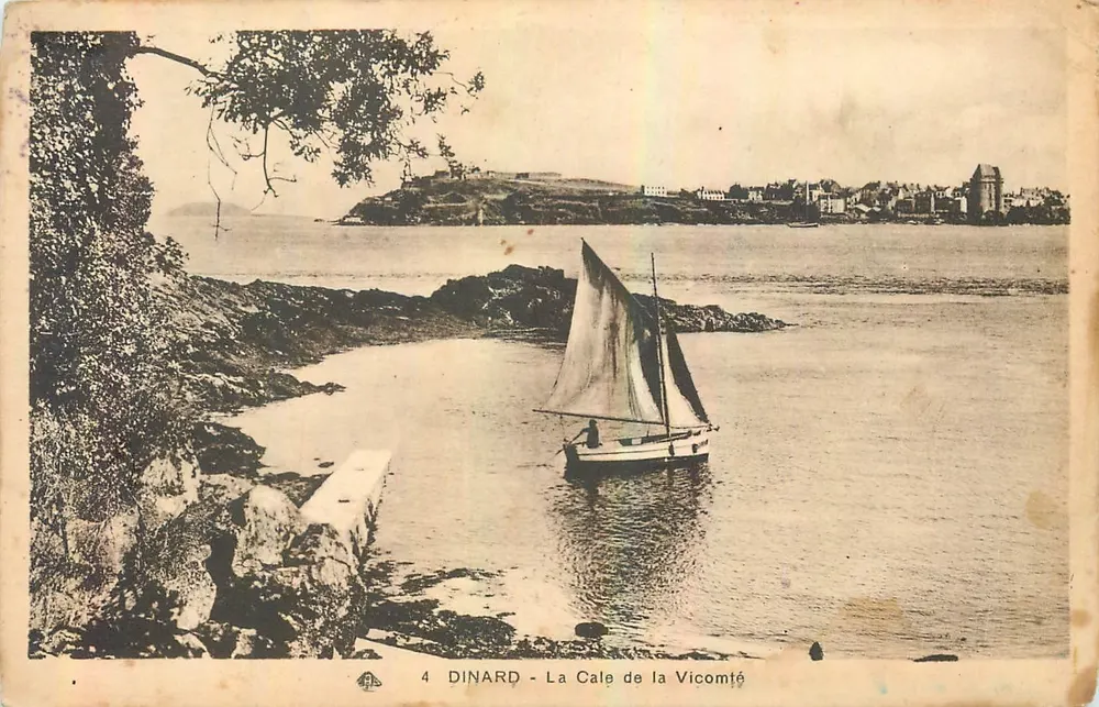 Dinard - La Cale de la Vicomté — wydawca anonimowy, nr 4 - Awers