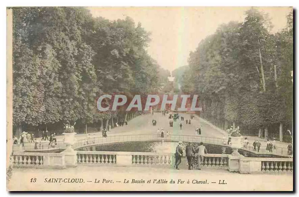 Saint-Cloud — Der Park — Der See und der Pferdeweg — LL. - Vorderseite