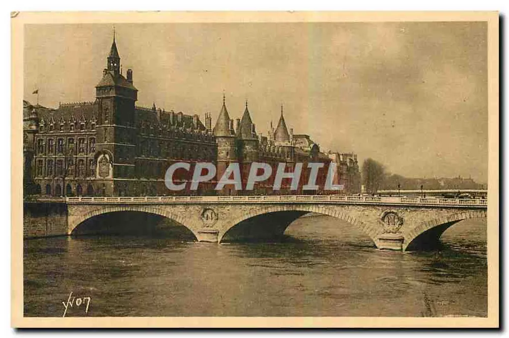 Paris — Das Palast der Gerechtigkeit und der Pont-au-Change — Les Éditions d'Art Yves, Paris - Vorderseite