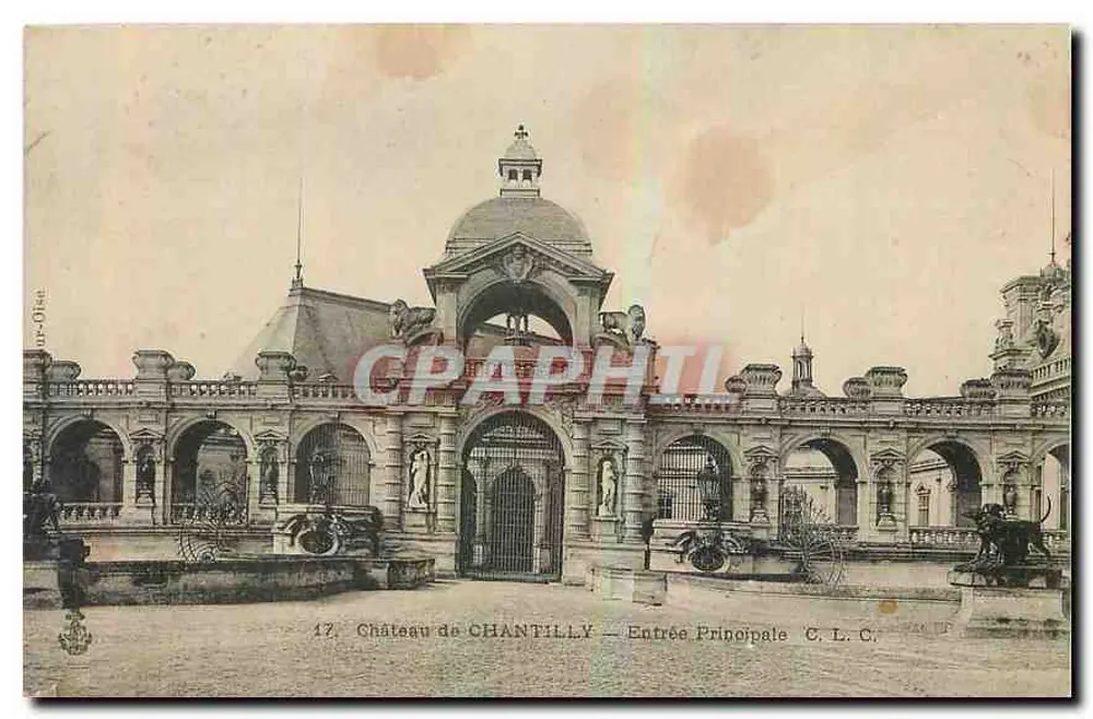 Kasteel van Chantilly — Hoofdingang — C.L.C. n°17 - Voorkant