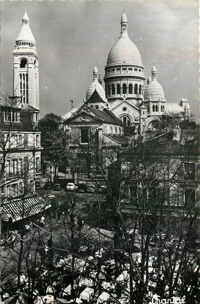 Paris — Le Sacré-Cœur et la Place du Tertre — Éditions Chantal - Recto