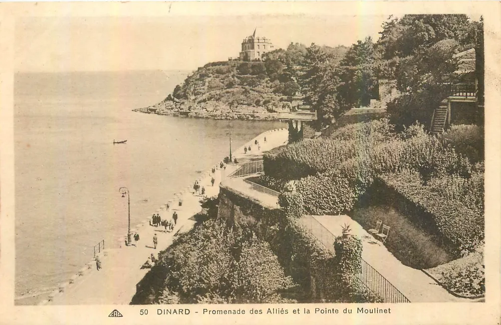 Dinard - Promenade des Alliés et la Pointe du Moulinet — n° 50 - Recto