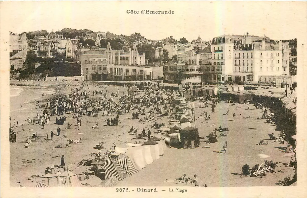 Dinard — La Spiaggia — Costa d'Emeraude — Editore Laurent-Na-Hermes, n° 2675 - Recto