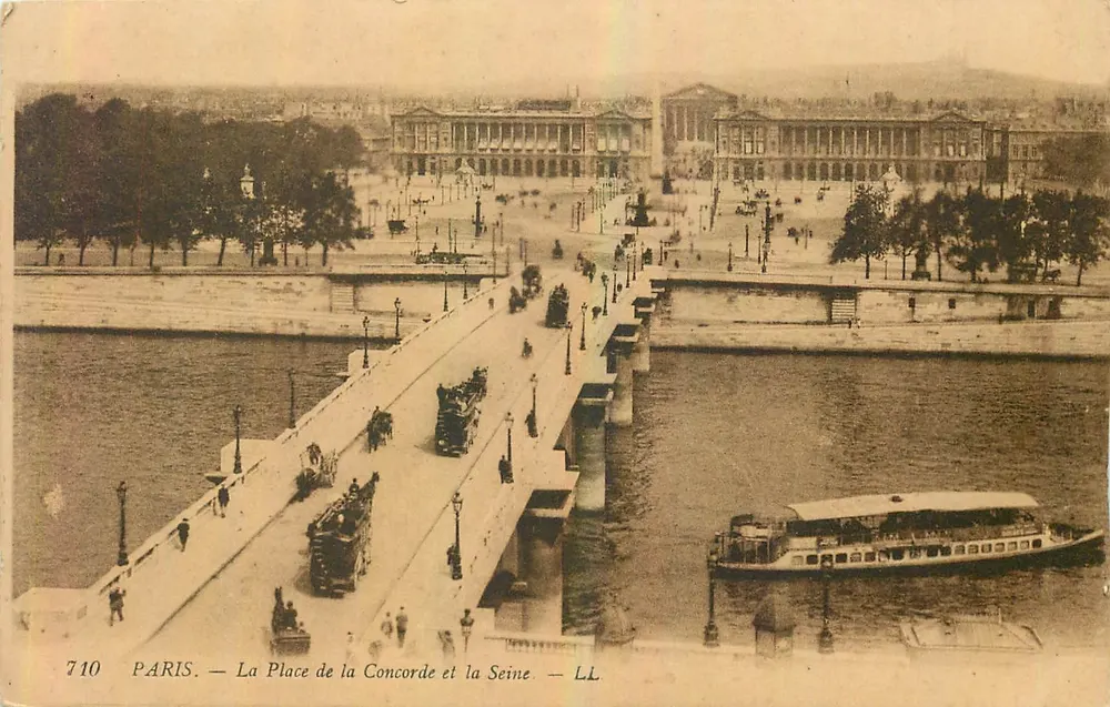 Paris — La Place de la Concorde et la Seine — LL - Recto