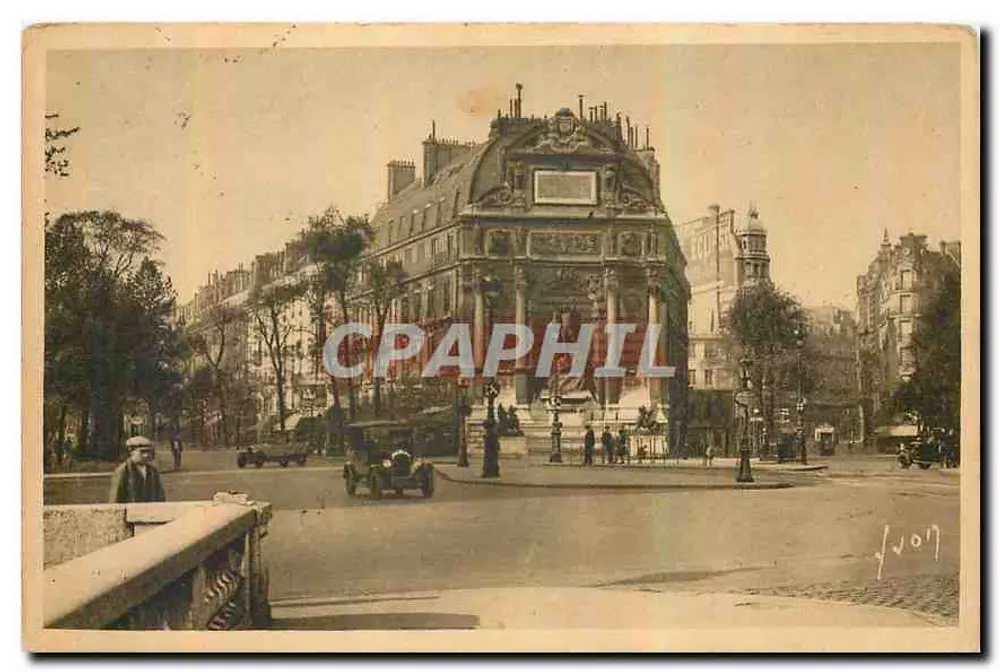 Platz Saint-Michel — Fontäne Saint-Michel — Les Éditions d'Art Marial, Paris - Vorderseite