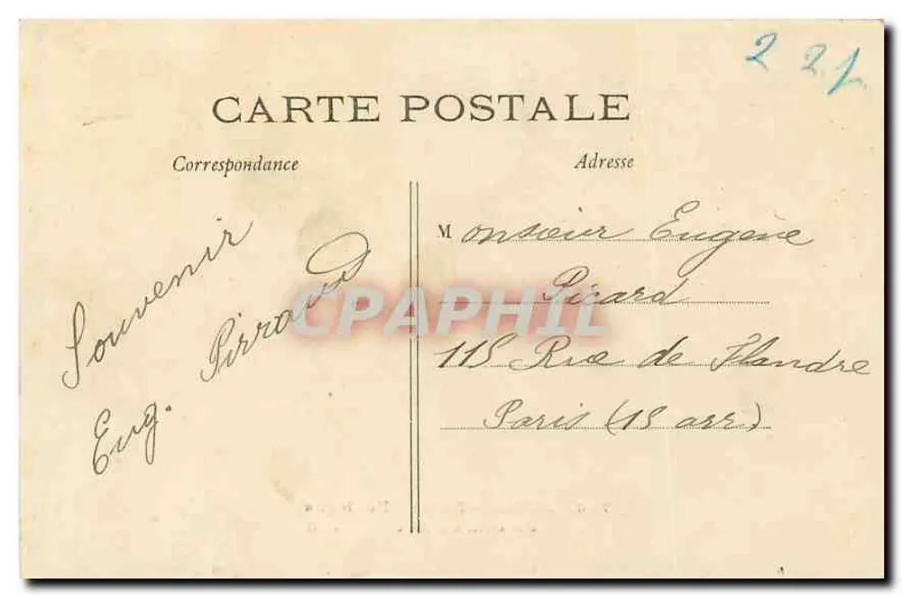 PARIS – Bois de Boulogne — Ein Eckbereich des Sees — J. H. — n° 720 - Rückseite