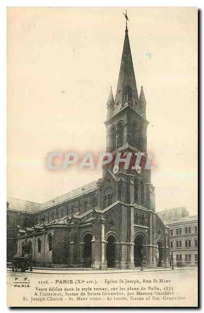 Église Saint-Joseph - Paris (XIIe arr.) - Rue St-Maur - Recto