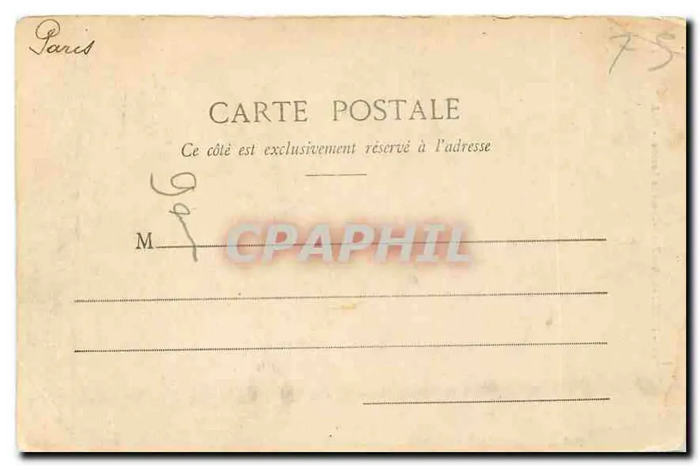 Paris - Église Notre-Dame de Lorette - G. I. - Verso