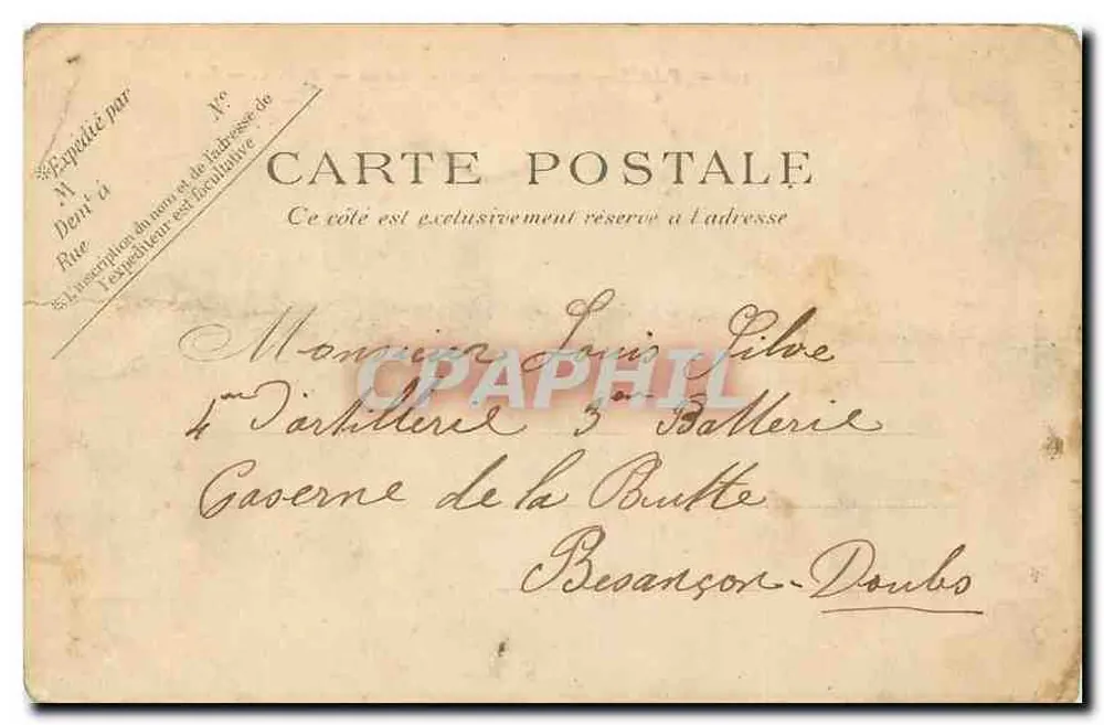Paris — Faubourg Saint-Antoine — P.P.C. — n°296 - Verso