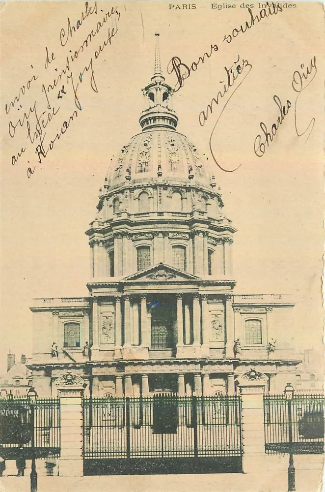Paris — Igreja dos Invalidos — Charles Giry - Frente