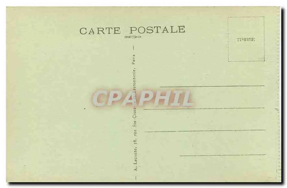 Paris — O Grande Palácio — A.L. - Verso