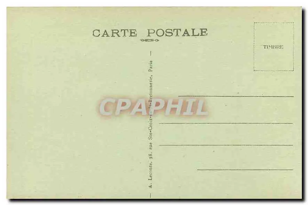 Paris — Die Avenue des Champs-Élysées vom Arc de Triomphe de l'Étoile aus — A. L. - Rückseite