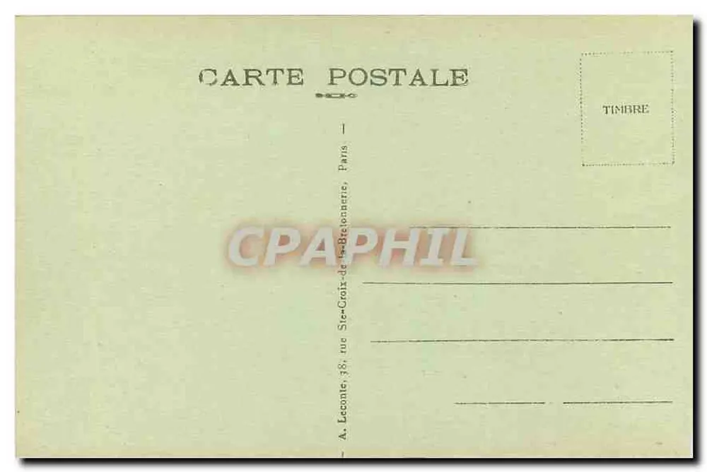 Paris - O Pequeno Palácio - A. L. - Verso