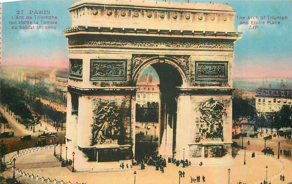 Arc de Triomphe — Paris — éditeur LIP - Recto