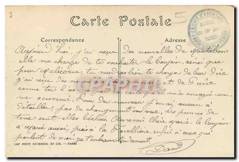 Parigi — L'Hôtel de Ville — ND. Phot. - Verso