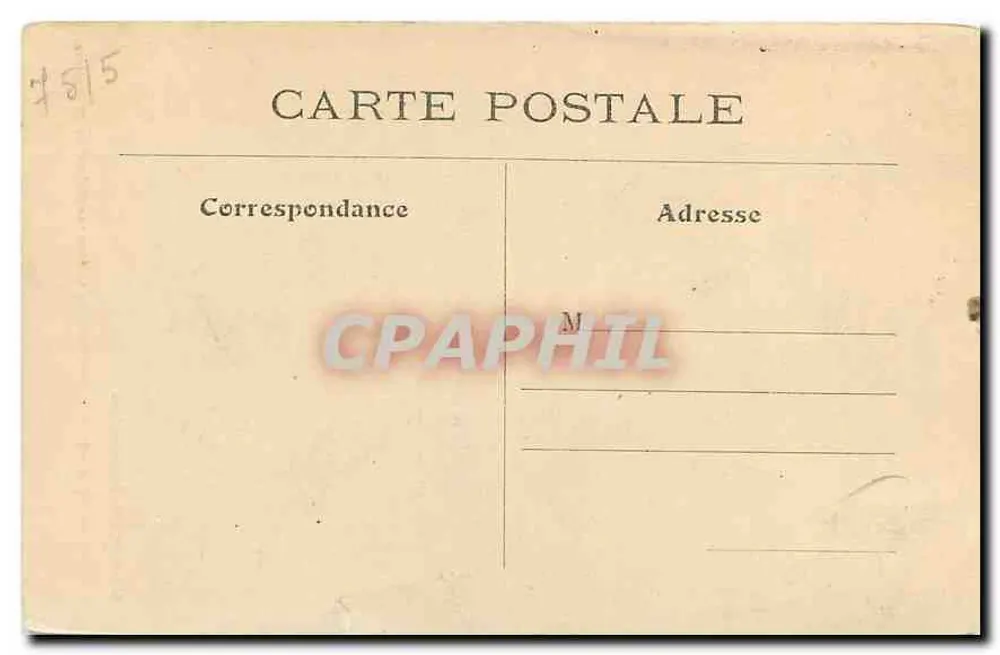 Alte Tür der Nr. 21 auf der Rue St-Jacques — 17. Jahrhundert — Verlag L. J. & Cie, Angoulême-Paris - Rückseite