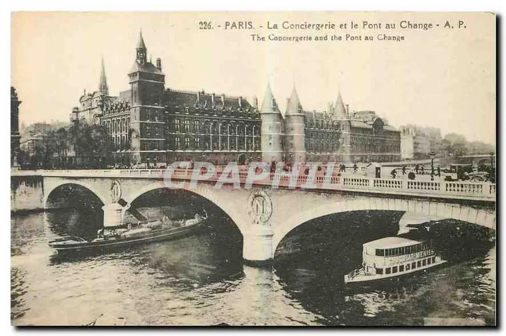 Paris - La Conciergerie et le Pont au Change - A.P. - n°226 - Recto