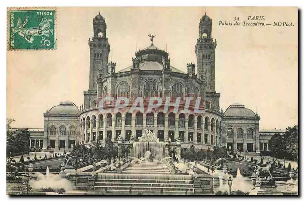 Palais du Trocadéro — Parijs — ND Pbot. - Voorkant