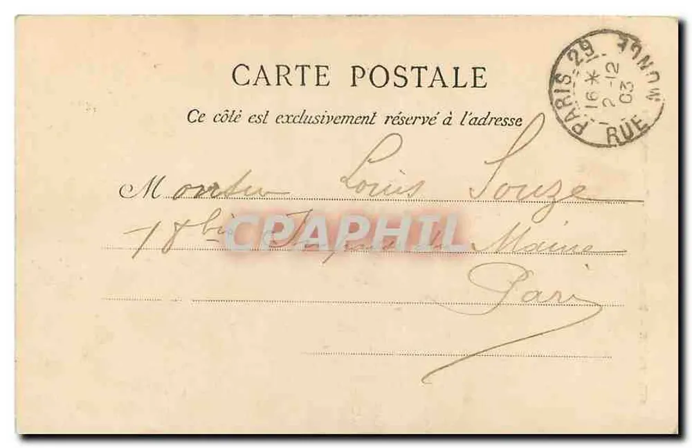Paris — Buttes-Chaumont — Ponte suspensa — n°107 - Verso