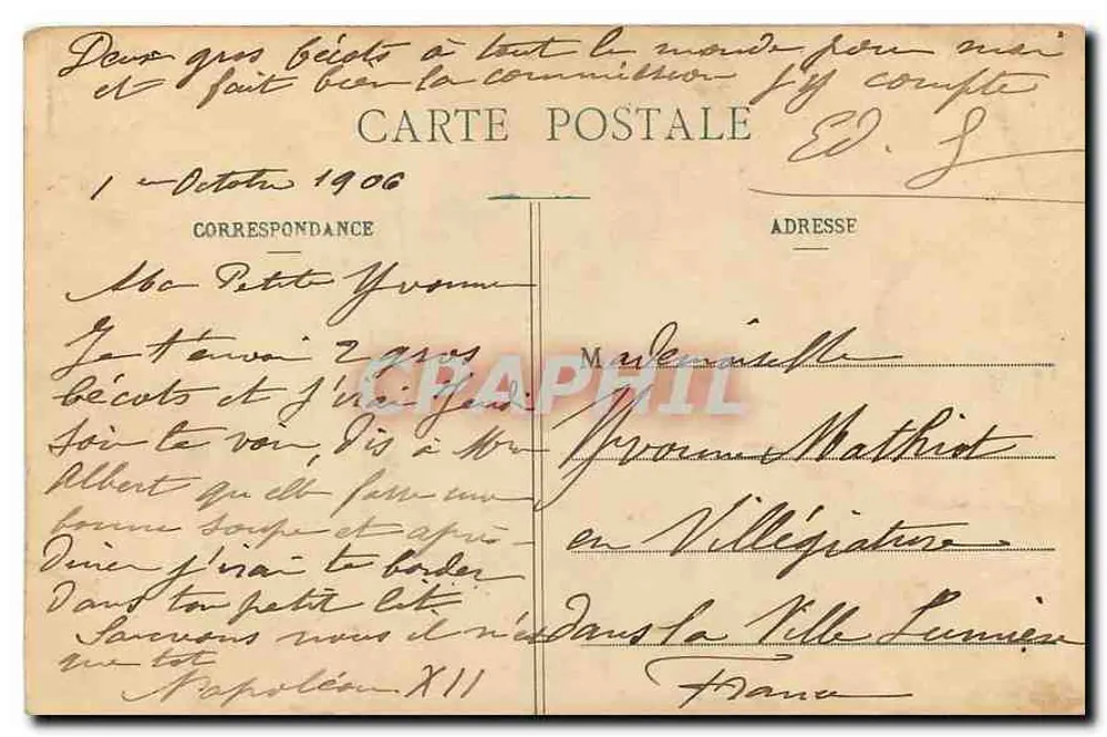 Paris - Buttes-Chaumont - Une Allée pittoresque — n° 480 - Verso