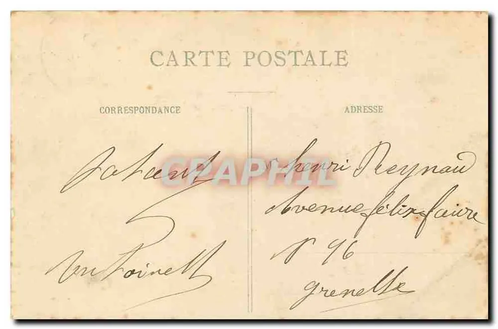 Buttes Chaumont — Ponte suspensa entre rochedos — Editor Paris, n° 558 - Verso