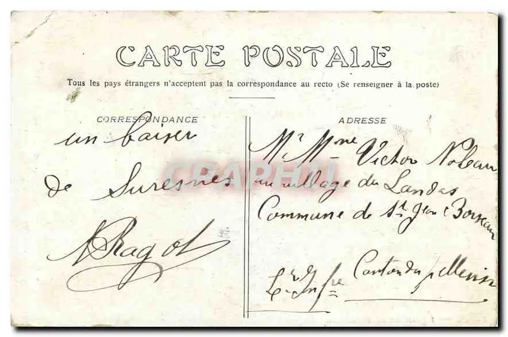 Paris — Igreja da Madeleine — Editor não identificado - Verso