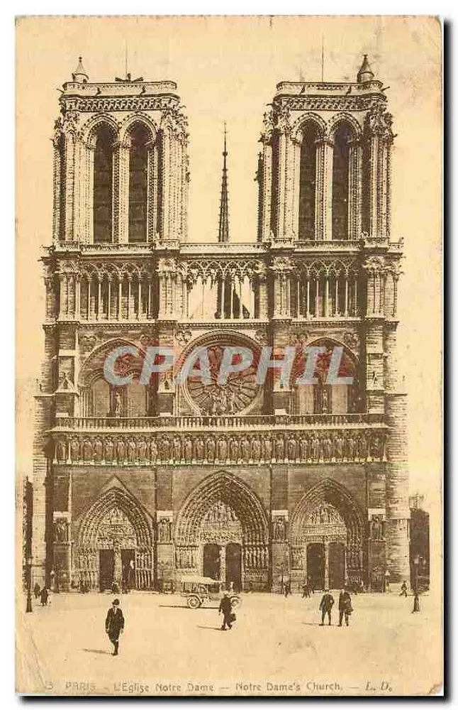 Parijs - De Kerk van Notre Dame — De Kerk van Notre Dame — L. De - Voorkant