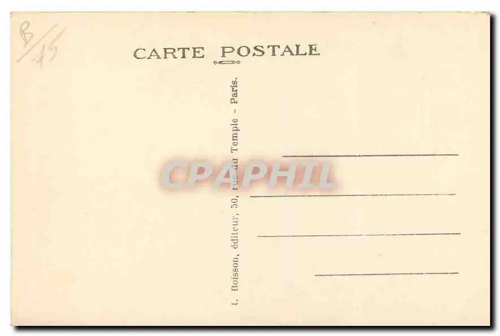 Paris (4e) - Catedral de Notre-Dame — L. Boisson, editor, 50, rue du Temple - Verso