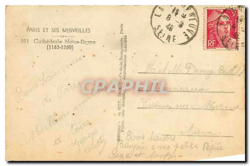 Cathédrale Notre-Dame — Paris — Édition Guy - Verso