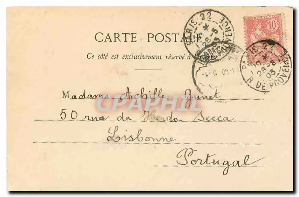 Paris — O Domo dos Invalidos — editor anônimo, n° 17 - Verso