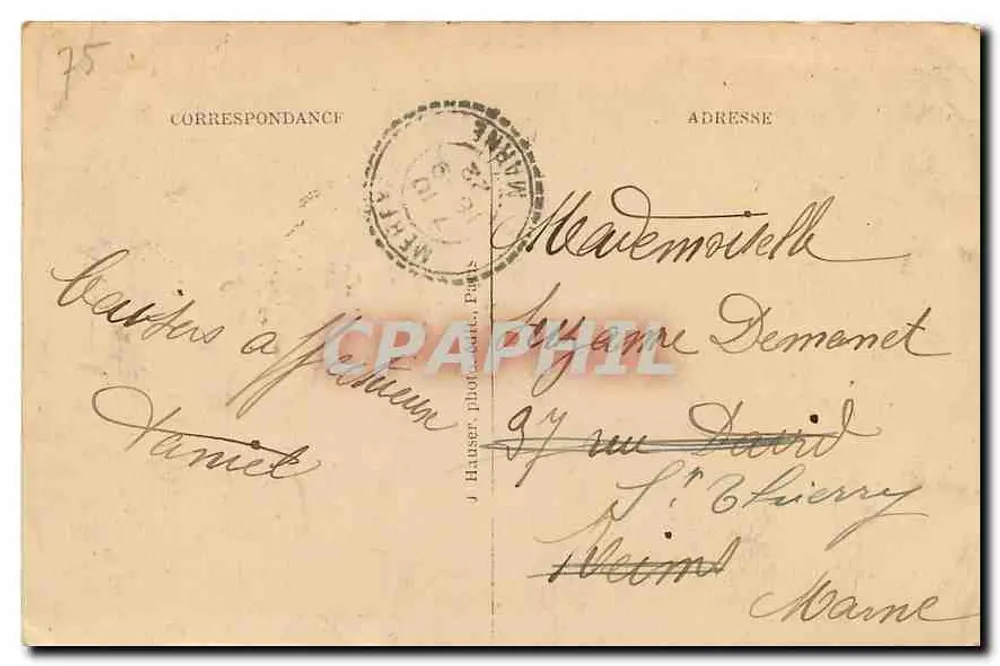 Notre-Dame de Paris — Catedral gótica — editor J. Hauser, n° 369 - Verso